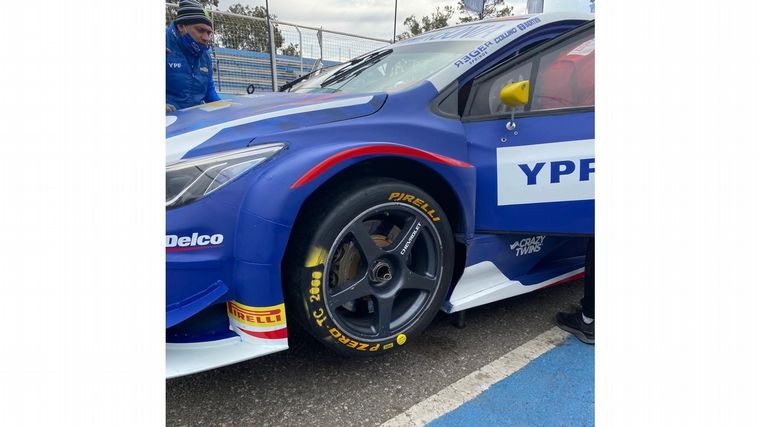 Los neumáticos ensayados tenían su propia identificación