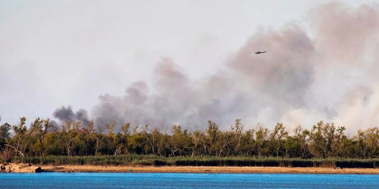 FOTO: Los incendios en las islas del Delta del Paraná, un gran problema para Rosario.
