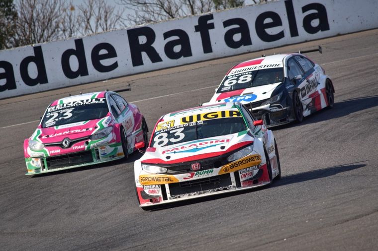 Ardusso, Santero y Montenegro, protagonistas de un carrerón en Rafaela