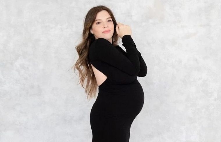 Dalma Maradona en una de sus últimas fotos embarazada.