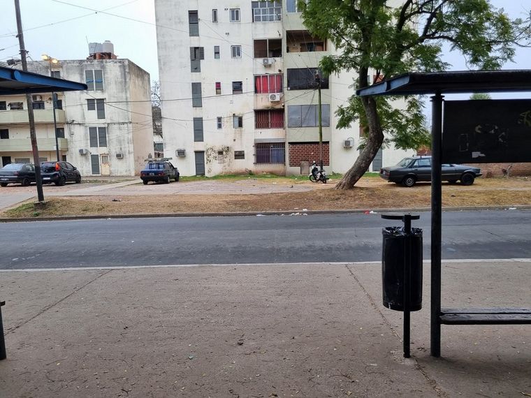 Escena de terror: el lugar en el que balearon a la bailarina y mataron a su madre.