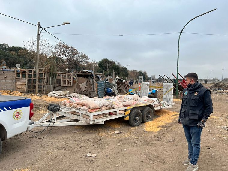 Al menos seis detenidos por el robo de maíz en Córdoba.