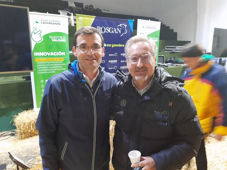 Socios. Gonzalo Turri junto a Raúl Milano de Rosgan.