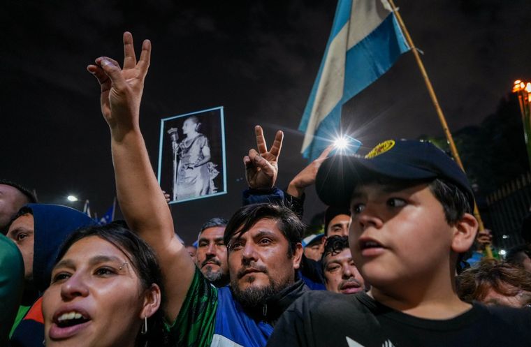 FOTO: Sindicatos y movimientos sociales recordaron a Eva Perón.