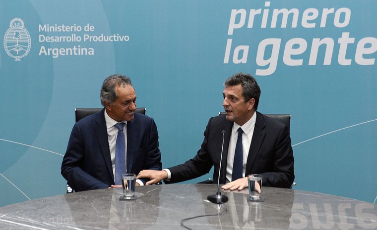 Daniel Scioli y Sergio Massa.