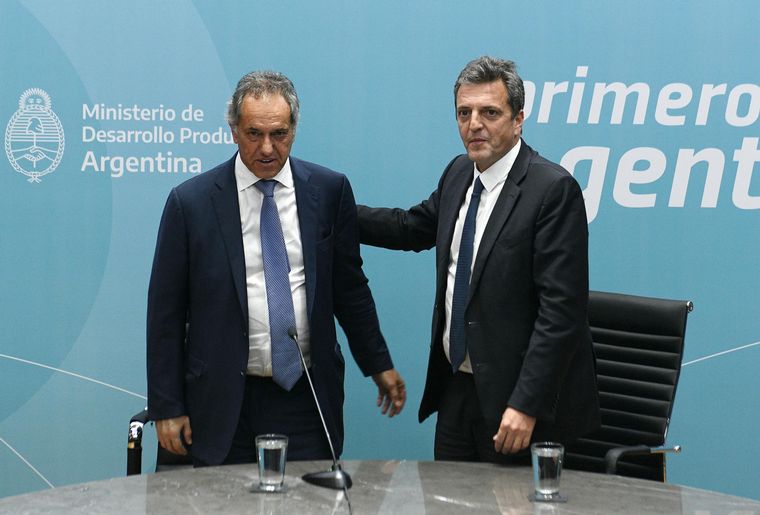 Daniel Scioli y Sergio Massa.