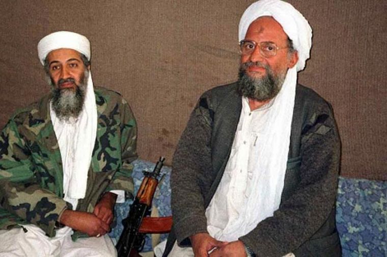 Al Zawahiri (derecha), junto al asesinado Bin Laden. 