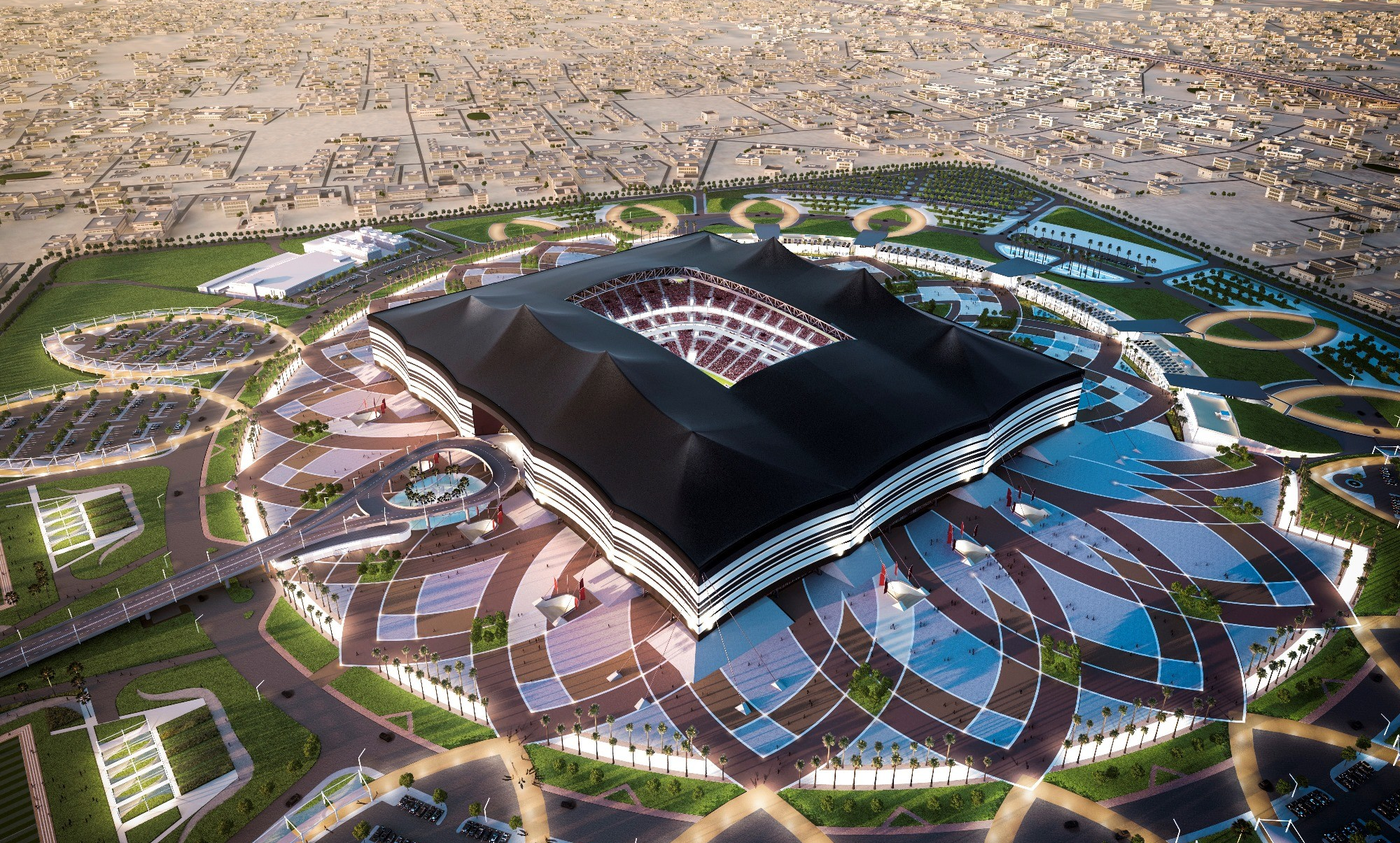 FOTO: Al Bayt, el estadio de la inauguración del Mundial.