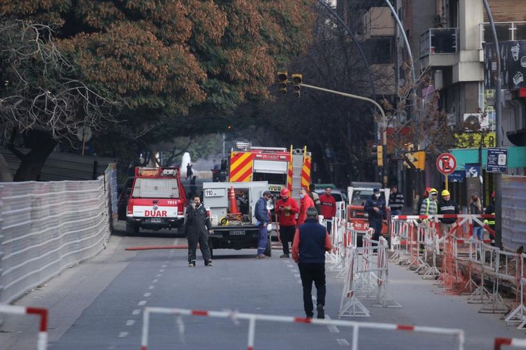 Personal de Ecogas informó que el caño de gas quedó reparado.