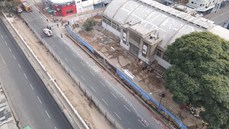 Evacuación masiva en el Mercado Sud por un caño de gas roto