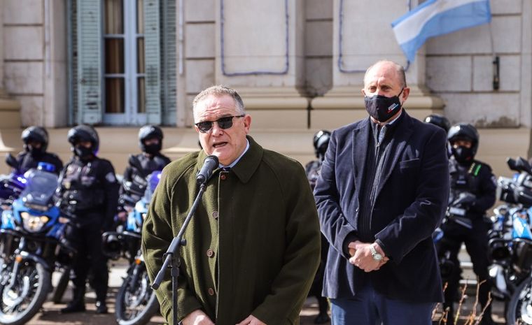 Reunión urgente de Perotti con el ministro Lagna en Rosario. Archivo