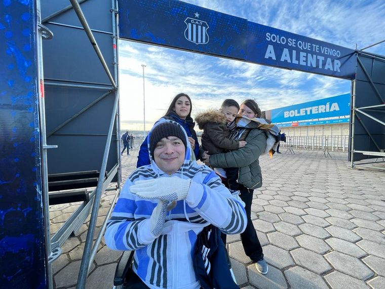 Los hinchas de Talleres, pura pasión.