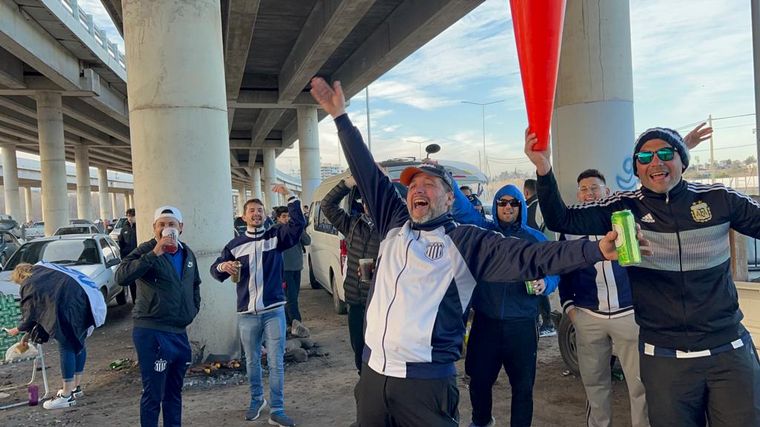 Los hinchas de Talleres, pura pasión.