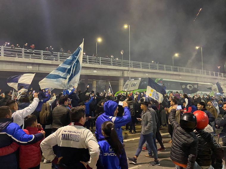 Los hinchas de Talleres, pura pasión.