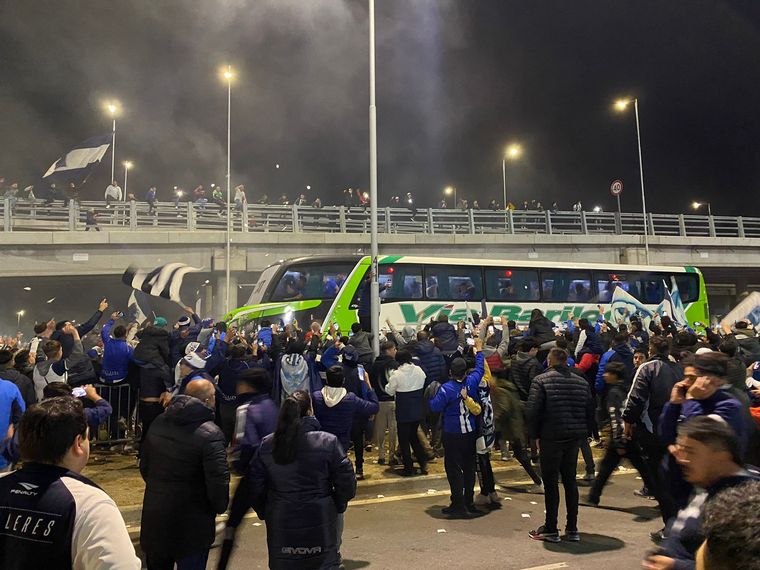 Los hinchas de Talleres, pura pasión.