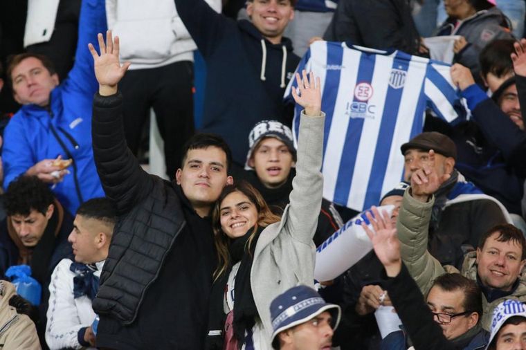 Los hinchas de Talleres, pura pasión.