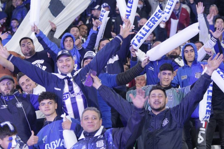 Los hinchas de Talleres, pura pasión.