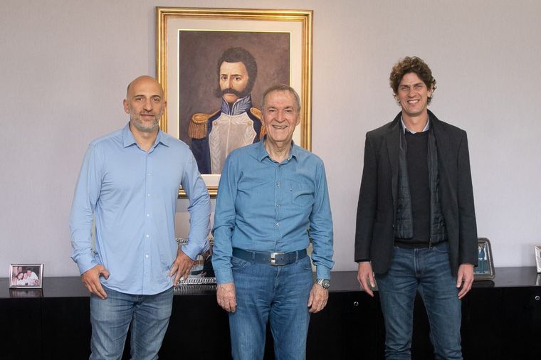 Juan Schiaretti recibió a Martín Lousteau y Emiliano Yacobitti.
