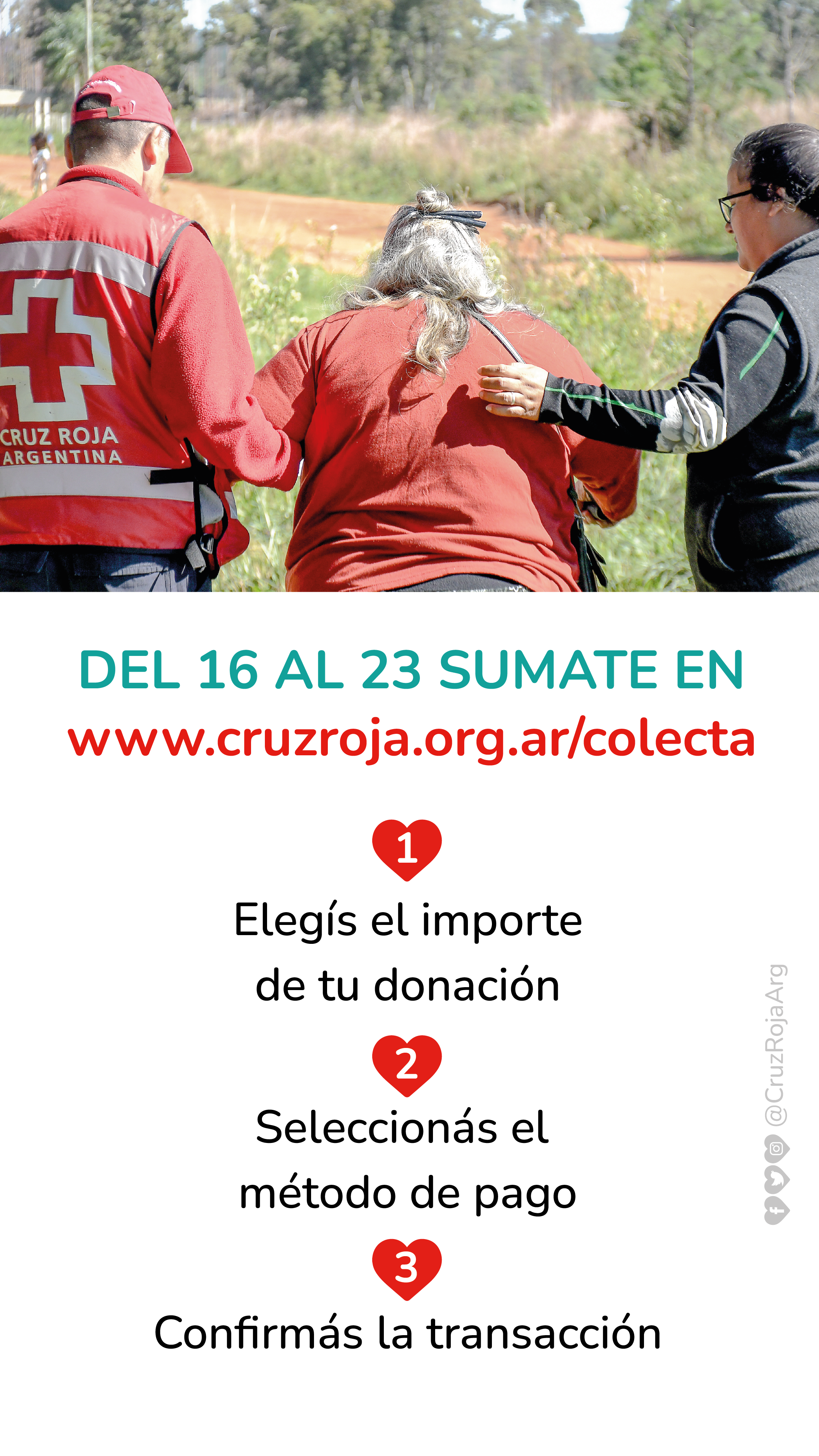 FOTO: Llega la primera Colecta Cruz Roja Argentina.