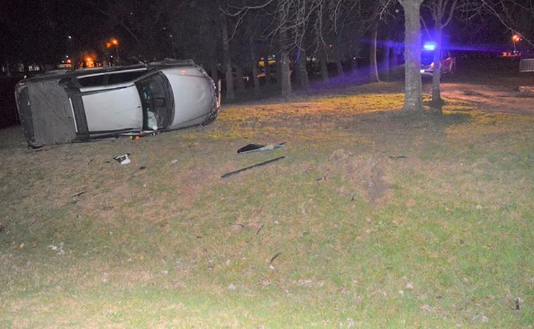 Así quedó la camioneta de Tiago Alomar.