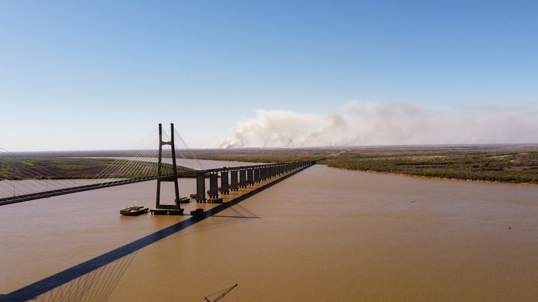 FOTO: No paran las quemas en las islas del Delta del río Paraná. 