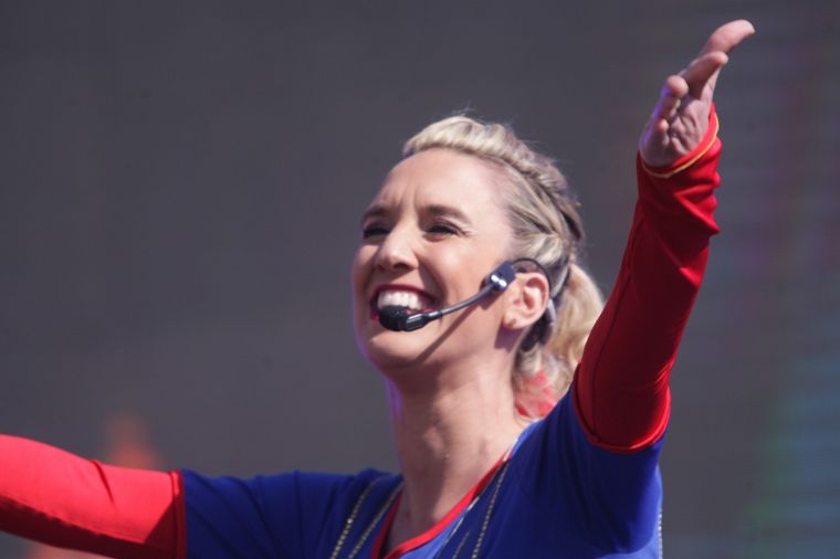 Soy Solcito llenó de alegría a los niños y niñas en el Kempes.