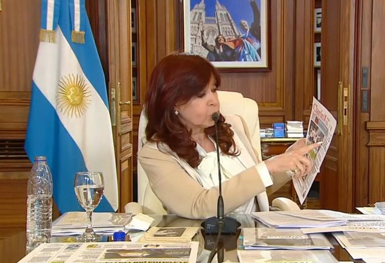 FOTO: Cristina Fernández de Kirchner, tras su defensa.