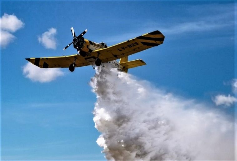 El avión hidrante sobrevolaba la zona de los incendios en el Delta del Paraná.