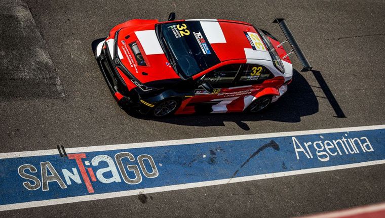El Toyota de TCR por primera vez en pista.