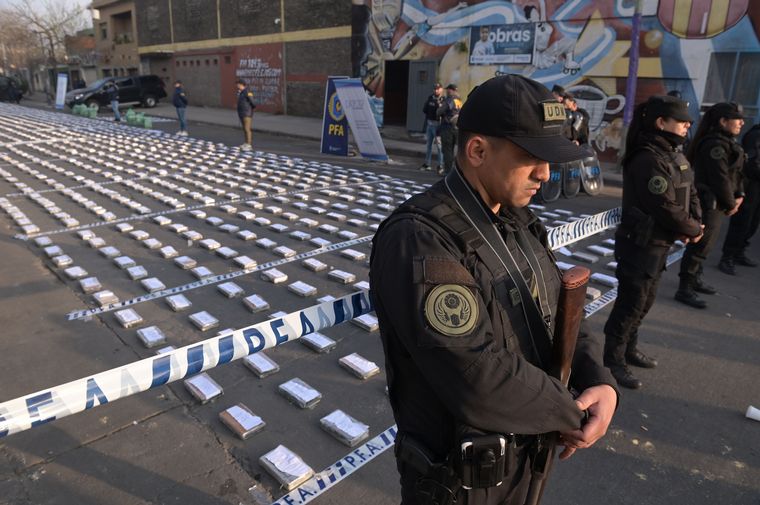 La droga incautada en Empalme Graneros el pasado 26 de agosto 2022. 