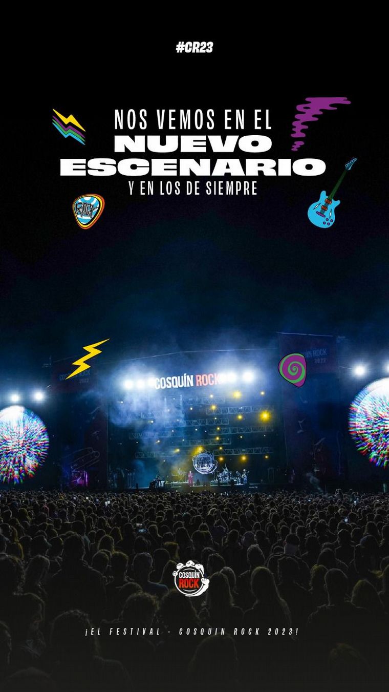 El Cosquín Rock 2023 se hará el 18 y 19 de febrero en Santa María de Punilla.