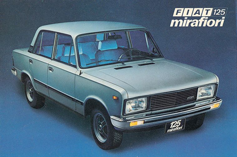 Fiat 125, “La Máquina” por sus prestaciones y su motor “bialbero”.