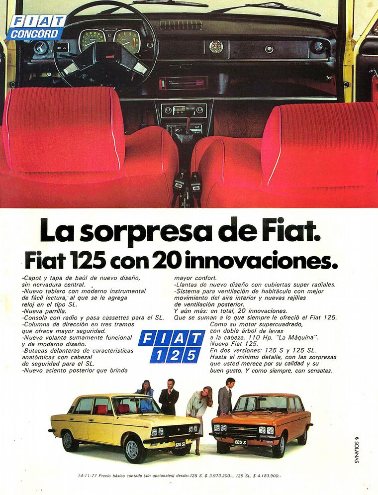 Publicidad oficial de Fiat Argentina.