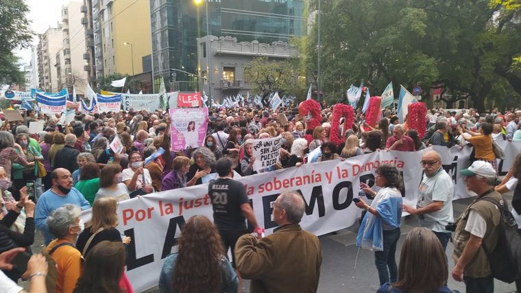 La última manifestación en apoyo a Cristina en Córdoba el pasado 25 de agosto.
