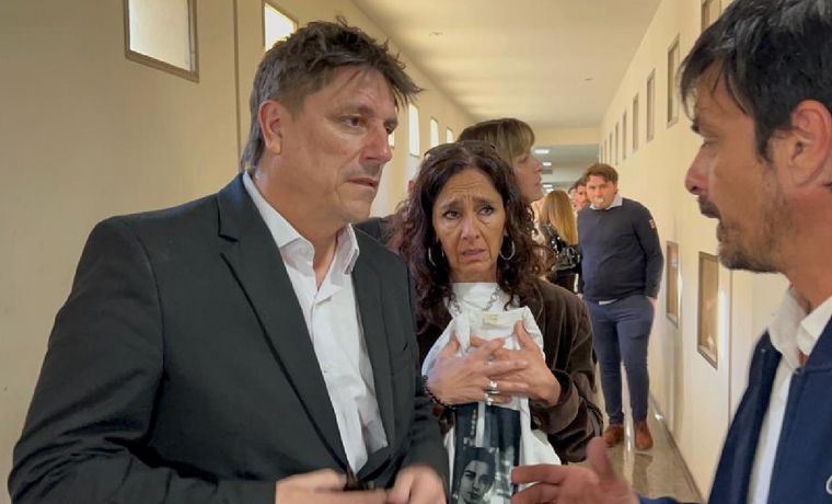 El papá de Blas Correas al llegar a la primera audiencia.