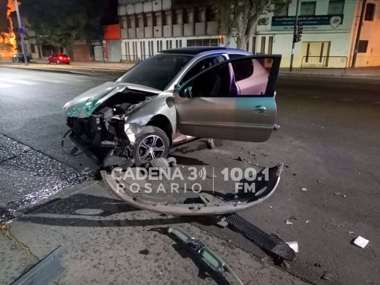 Impactante choque en Crespo y Presidente Perón.