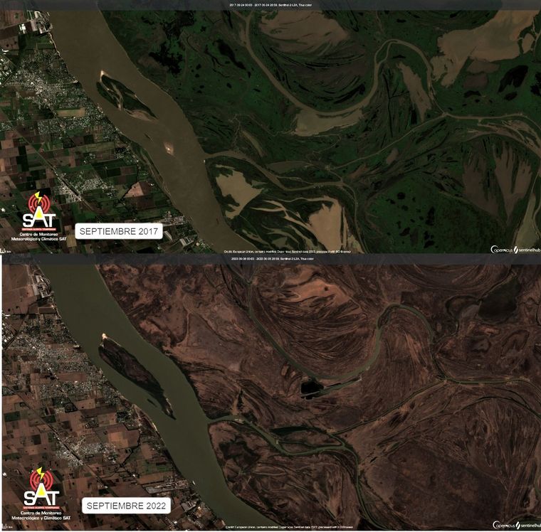Efecto incendios: la comparación entre septiembre de 2017 y el mismo mes de 2022.