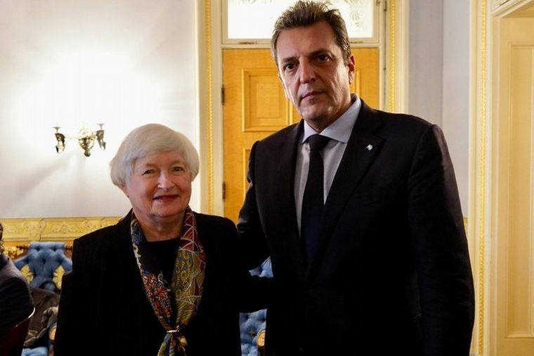 Massa se reunió con Yellen y Lipton, previo a su encuentro con Georgieva