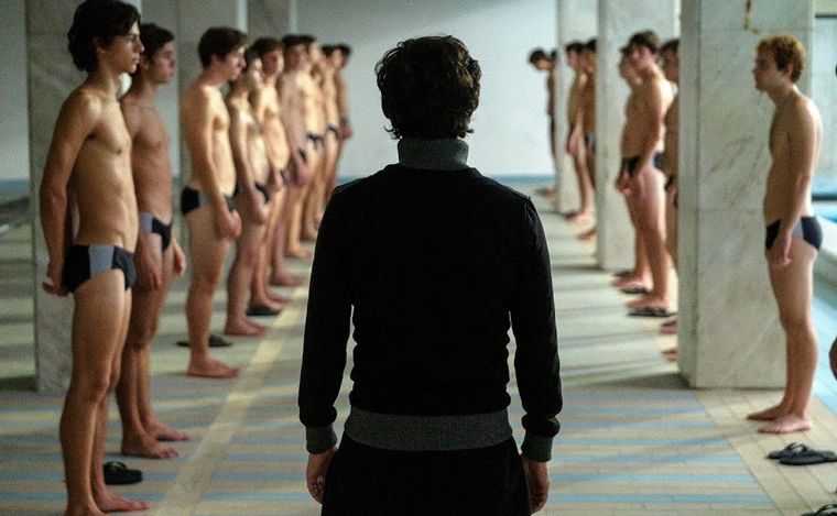 Los actores que encarnan a los jóvenes y despiadados asesinos.