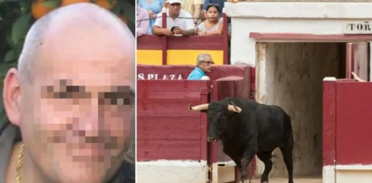 Santiago intentó rematar a un toro con una puntilla. (Foto: Clarín)