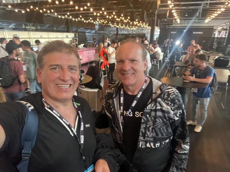 Giglioni y Vergara, en la gira del seleccionado argentino por Estados Unidos.