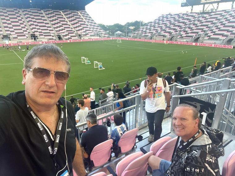 Giglioni y Vergara, en la gira del seleccionado argentino por Estados Unidos.