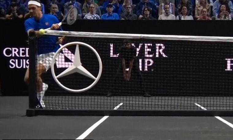 La pelota que puso Roger, de otro planeta (Foto: captura de video)