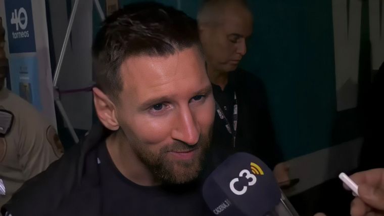 Lionel Messi habló con Cadena 3 tras la victoria de Argentina ante Nicaragua.