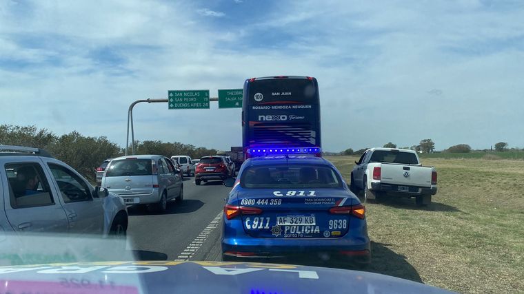 Belgrano, a minutos de llegar al estadio de San Nicolás