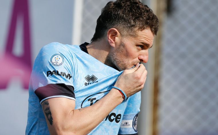 Pablo Vegetti, capitán y goleador de Belgrano.