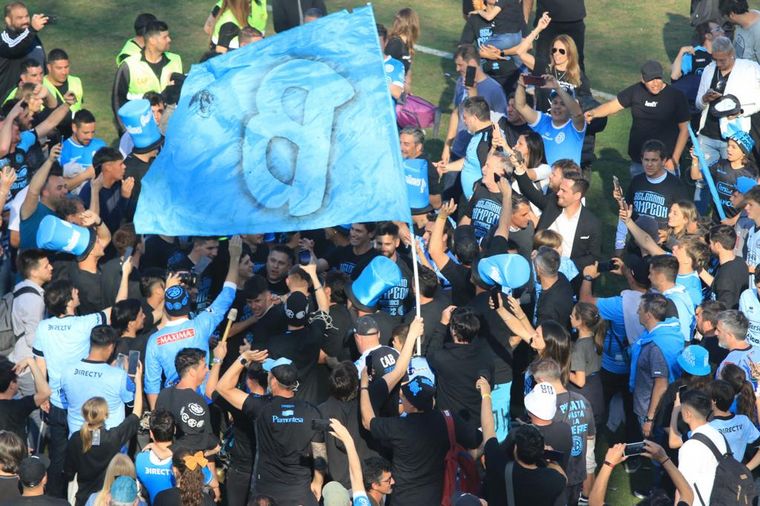 La intimidad del festejo de Belgrano en San Nicolás.