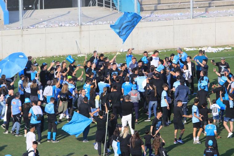 La intimidad del festejo de Belgrano en San Nicolás.
