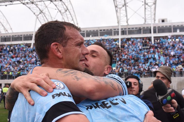 La intimidad del festejo de Belgrano en San Nicolás.