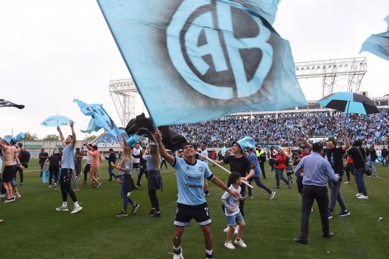 La intimidad del festejo de Belgrano en San Nicolás.
